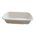 Prise à emporter 8inchx6inch Bagasse alimentaire Conteneur de nourriture avec couvercle